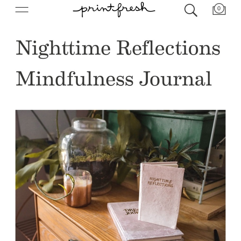 Nighttime Rituals journal in pink velvet New - Picture 6 of 6